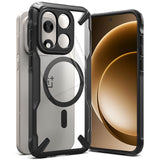 Magsafe Калъф за OnePlus 15, Ringke Fusion X Magnetic, Черен (3)