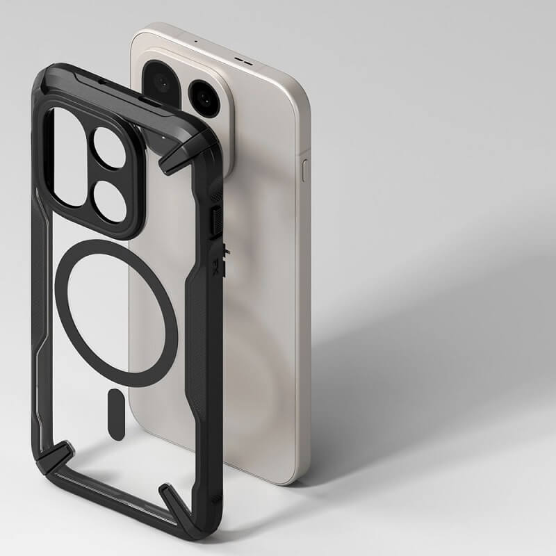 Magsafe Калъф за OnePlus 15, Ringke Fusion X Magnetic, Черен (5)