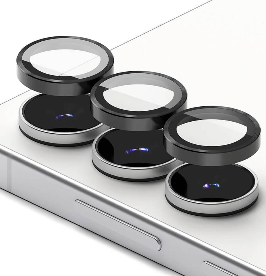 Протектор за Камерата на Samsung S25 FE, Ringke Cam Lens Frame Glass 2бр., Черен (2)