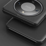 Активен Калъф за Honor Magic 8 Lite, View Window Leather Case, Червен (7)