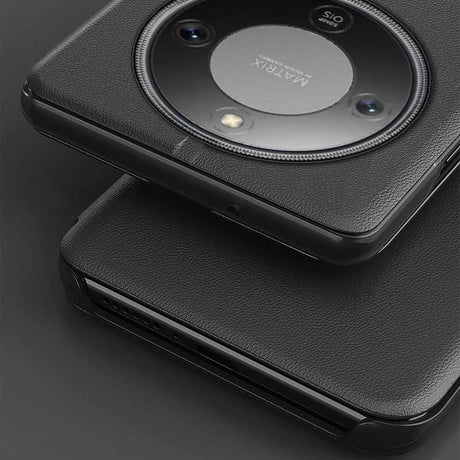 Активен Калъф за Honor Magic 8 Lite, View Window Leather Case, Червен (7)