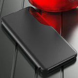 Активен Калъф за Honor Magic 8 Lite, View Window Leather Case, Червен (4)