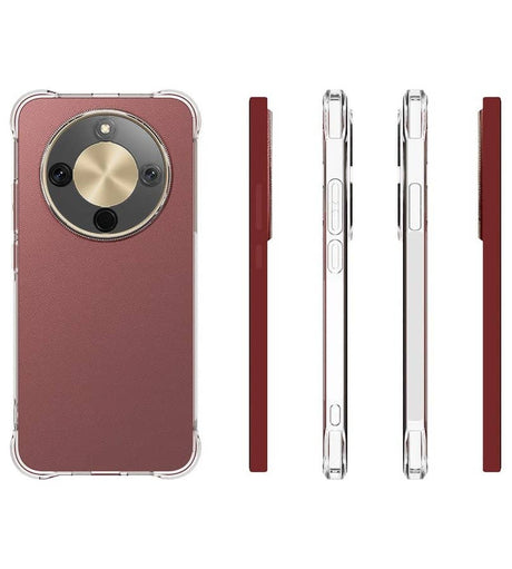 Противоударен Силиконов Калъф за Honor Magic 8 Lite, Crystal Armor Case, Прозрачен (5)