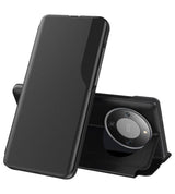 Активен Калъф за Honor Magic 8 Lite, View Window Leather Case, Черен
