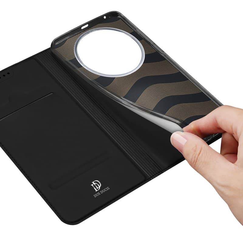 Кожен Калъф за Honor Magic 8 Lite, Dux Ducis Skin Pro Book Case, Черен (7)
