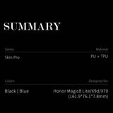 Кожен Калъф за Honor Magic 8 Lite, Dux Ducis Skin Pro Book Case, Черен (10)