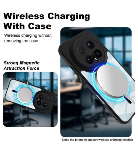 Magsafe Калъф за Honor Magic 8 Pro, Imak UX-9A Case, Черен (4)
