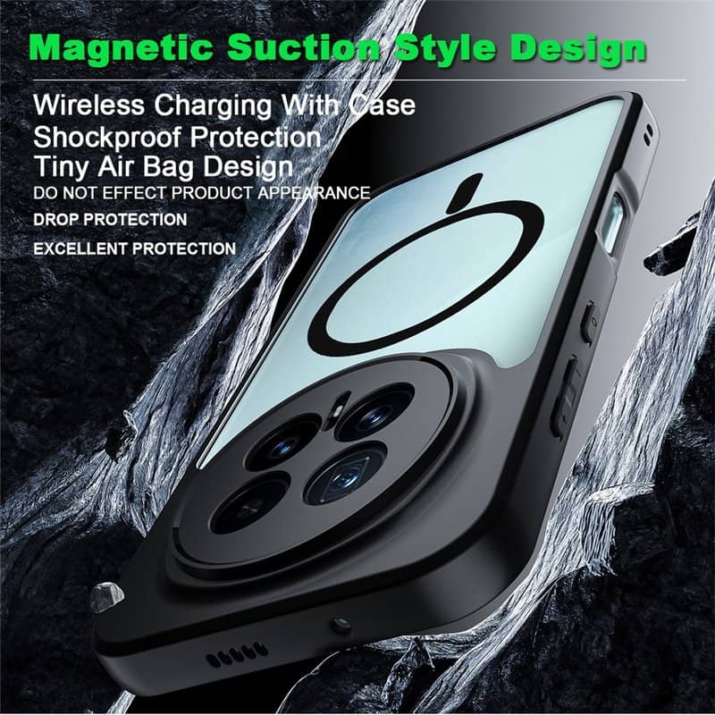 Magsafe Калъф за Honor Magic 8 Pro, Imak UX-9A Case, Черен (3)