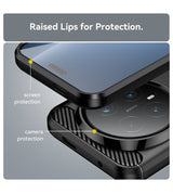 Противоударен Калъф за Honor Magic 8 Pro, Premium Carbon Case, Черен (7)