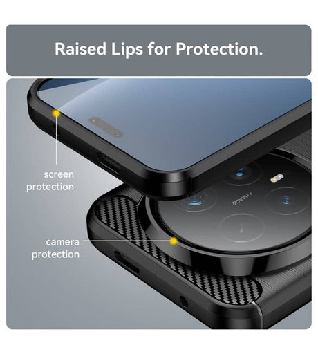 Противоударен Калъф за Honor Magic 8 Pro, Premium Carbon Case, Черен (7)