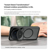 Magsafe Калъф за Honor Magic 8 Pro, Nillkin CamShield Prop Mag Case, Черен (7)