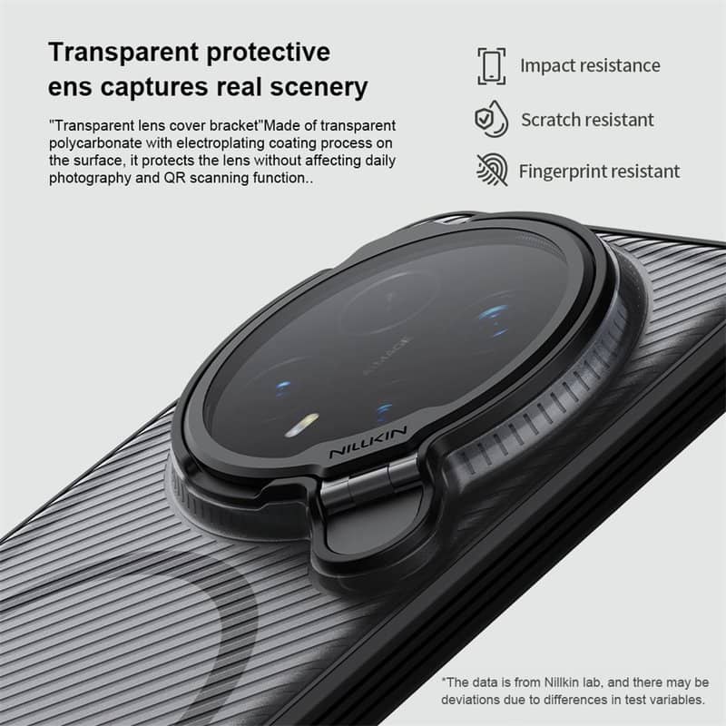 Magsafe Калъф за Honor Magic 8 Pro, Nillkin CamShield Prop Mag Case, Черен (6)