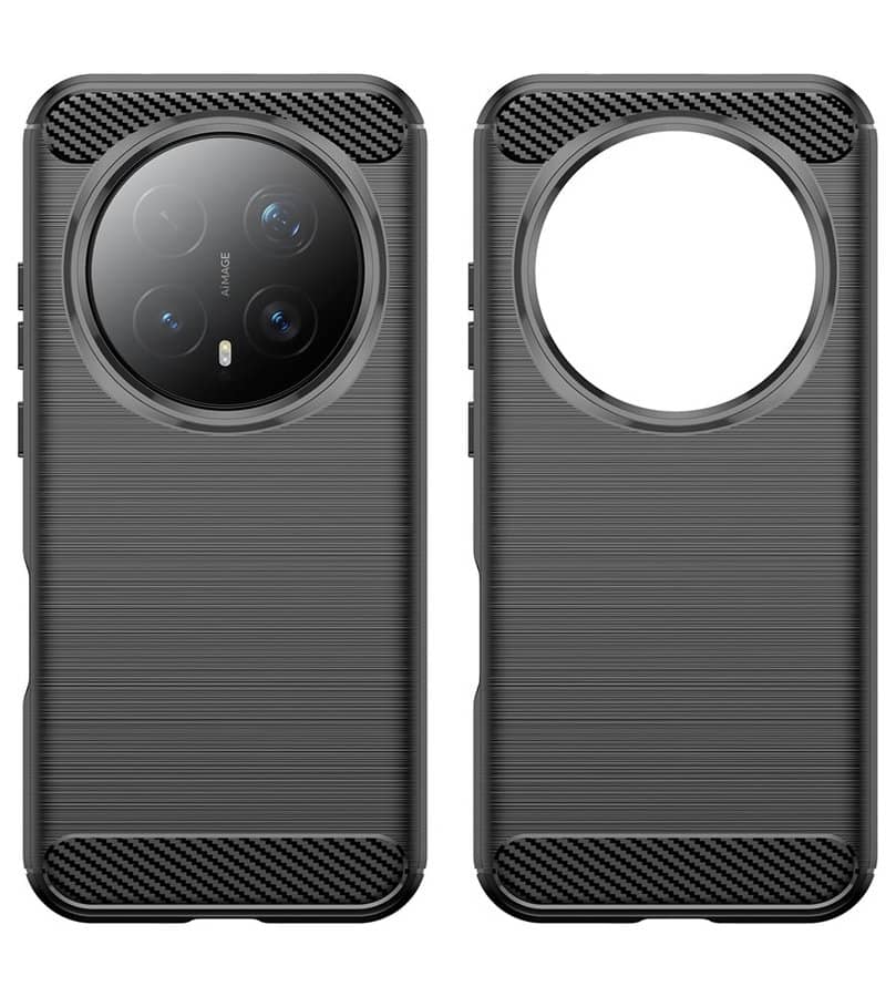 Противоударен Калъф за Honor Magic 8 Pro, Premium Carbon Case, Черен (2)