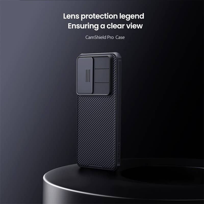 Калъф с Плъзгач за Камера за Samsung S26 Plus, Nillkin CamShield Pro Case, Черен (7)