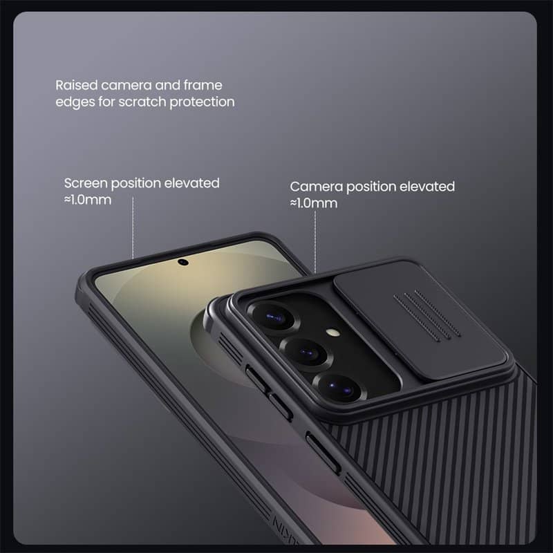 Калъф с Плъзгач за Камера за Samsung S26, Nillkin CamShield Pro Case, Черен (11)