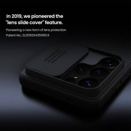 Калъф с Плъзгач за Камера за Samsung S26 Ultra, Nillkin CamShield Pro Case, Черен (8)