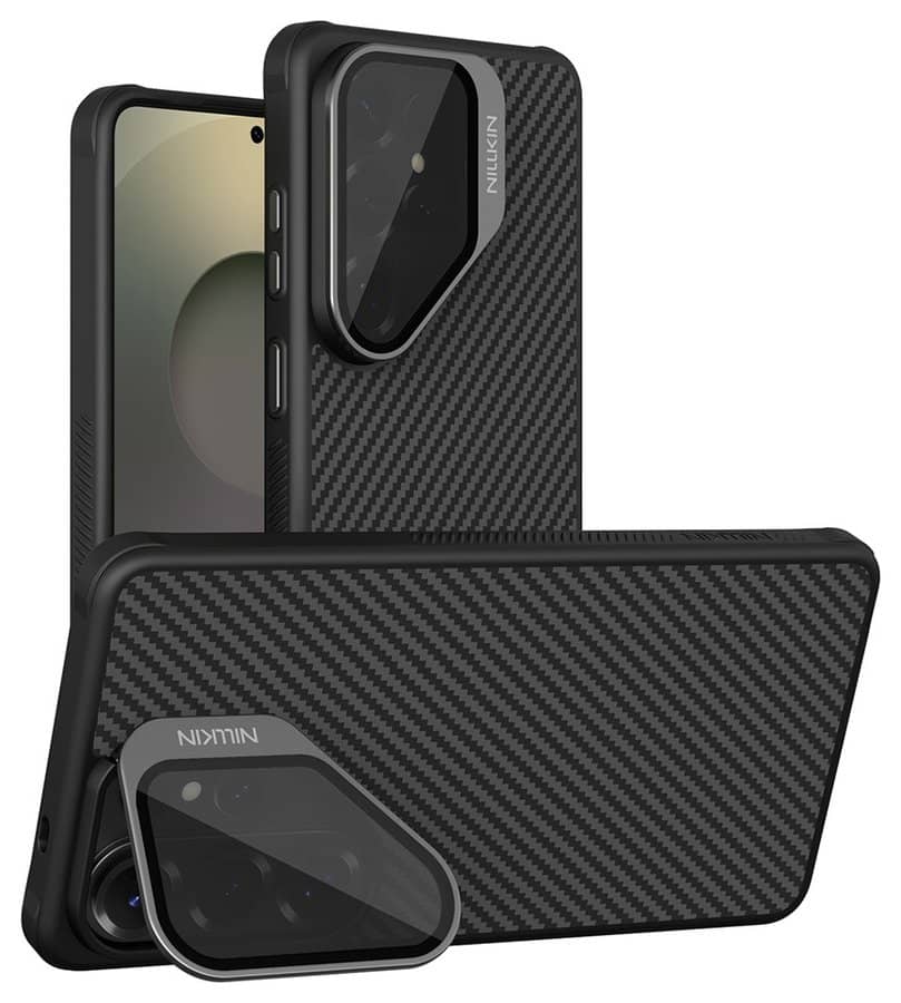Magsafe Калъф за Samsung S26 Ultra, Nillkin CamShield CarboProp Mag Case, Черен