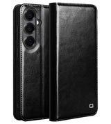Кожен Калъф за Samsung S26 Plus, Qialino Book Case, Черен