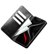 Кожен Калъф за Samsung S26 Plus, Qialino Book Case, Черен (3)