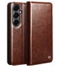 Кожен Калъф за Samsung S26, Qialino Book Case, Кафяв