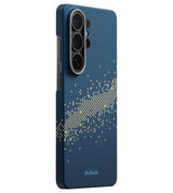 Magsafe Калъф за Samsung S26 Ultra, Pitaka Edge StarPeak Milky Way Galaxy Case, Син