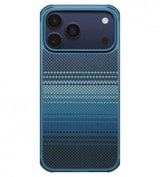 Magsafe Калъф за iPhone 17 Pro Max, Pitaka Aramid ProGuard Moonrise Case, Син (2)
