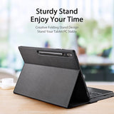 Калъф с Клавиатура за Samsung Tab S11 Ultra 14.6", Dux Ducis Keyboard+Touch Leather Case, Черен (4)