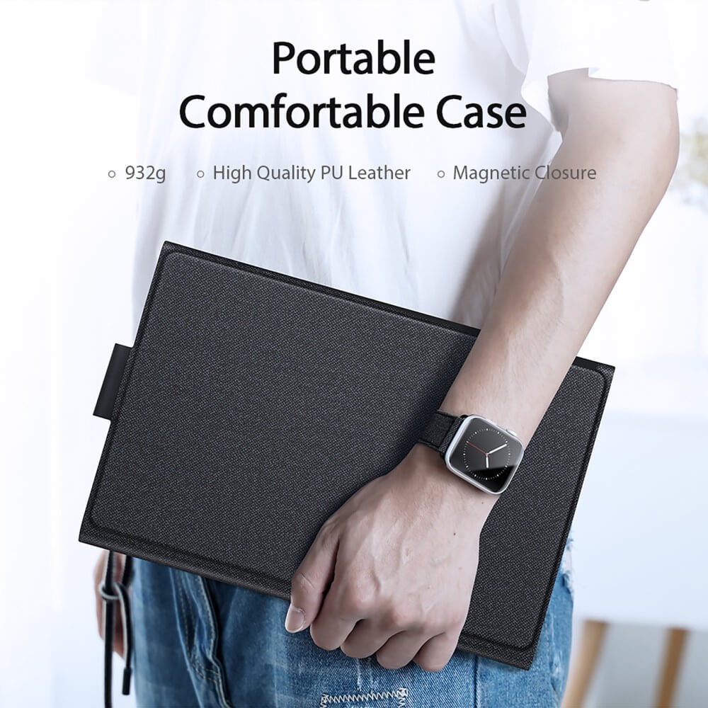 Калъф с Клавиатура за Samsung Tab S11 Ultra 14.6", Dux Ducis Keyboard+Touch Leather Case, Черен (3)