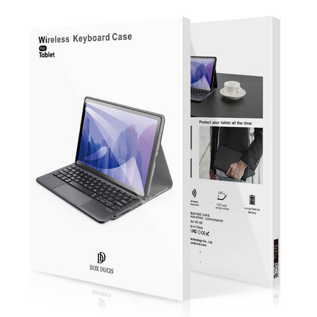 Калъф с Клавиатура за Samsung Tab S11 Ultra 14.6", Dux Ducis Keyboard+Touch Leather Case, Черен (7)
