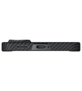 Magsafe Калъф за Samsung S26 Plus, Pitaka Edge Case Black/Grey, Черен (4)