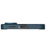 Magsafe Калъф за Samsung S26, Pitaka Edge Case Moonrise, Син (3)
