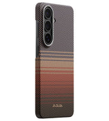 Magsafe Калъф за Samsung S26, Pitaka Edge Case Sunset, Кафяв (2)