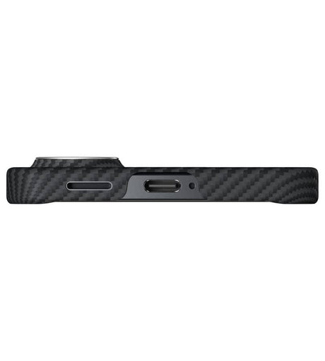 Magsafe Калъф за Samsung S26, Pitaka Edge Case Black/Grey, Черен (4)
