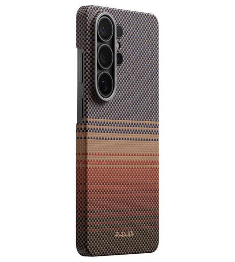 Magsafe Калъф за Samsung S26 Ultra, Pitaka Edge Case Sunset, Кафяв