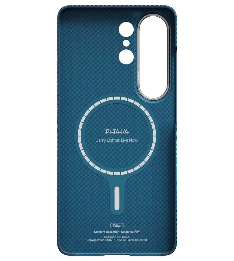 Magsafe Калъф за Samsung S26 Ultra, Pitaka Edge Case Moonrise, Син (2)