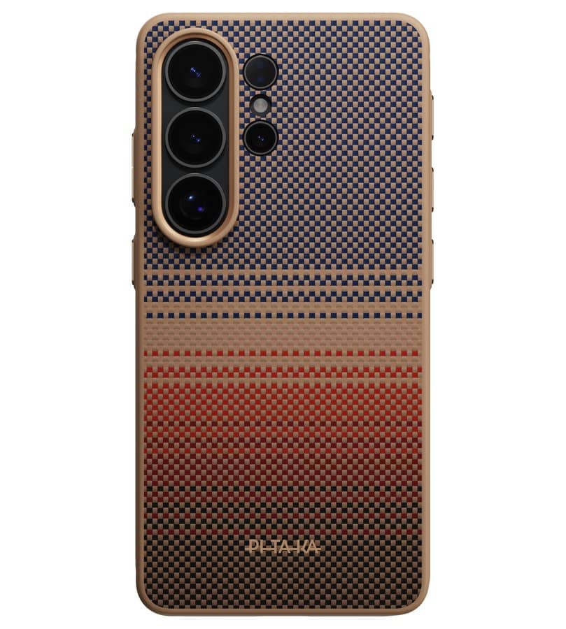 Magsafe Калъф за Samsung S26 Ultra, Pitaka Cairn Sunset Case, Кафяв (2)