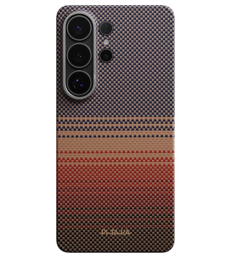 Magsafe Калъф за Samsung S26 Ultra, Pitaka Edge Case Sunset, Кафяв (2)
