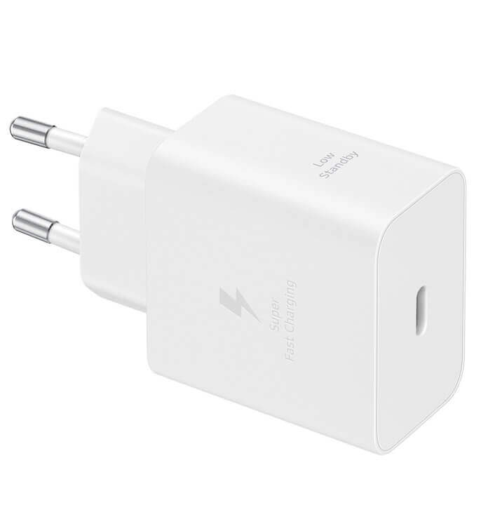 Оригинално Зарядно Samsung 45W 220v Super Fast Charger и USB-C Кабел 1.8m EP-T4511XWE, Бял (3)