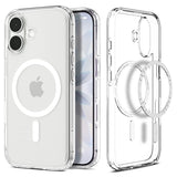 Magsafe Калъф за iPhone 17, Spigen Ultra Hybrid Case, Бял (3)