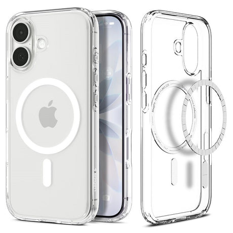 Magsafe Калъф за iPhone 17, Spigen Ultra Hybrid Case, Бял (3)
