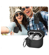 Силиконов Калъф за Samsung Galaxy Buds 3 Pro/ 3 FE/ 3, Tech-Protect Slim Hook Case, Черен (7)