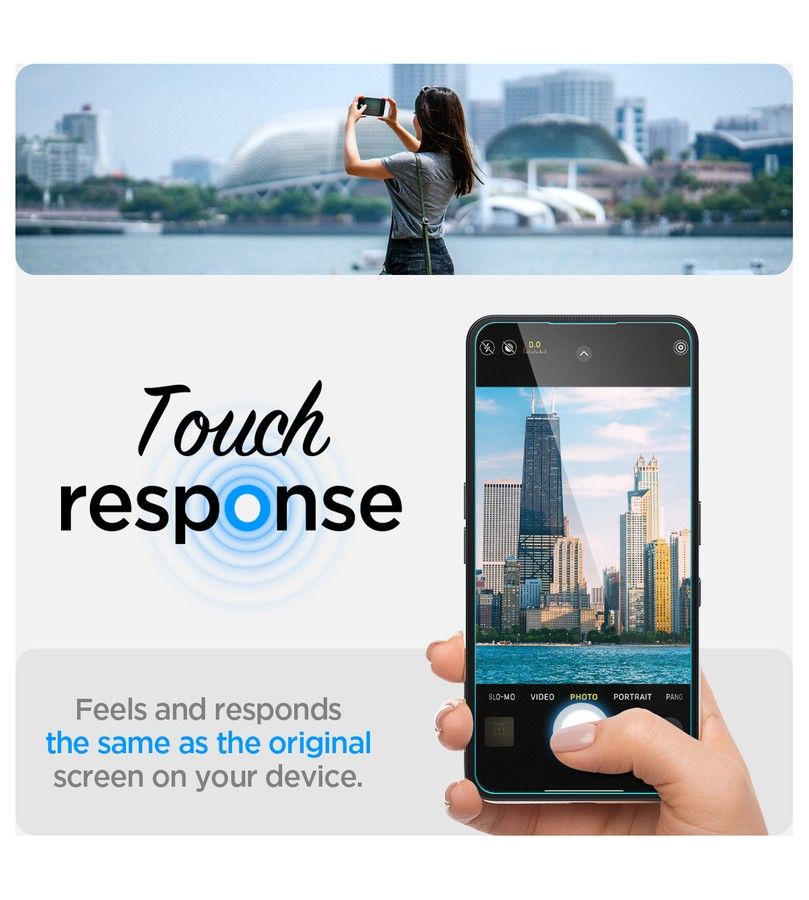 Стъклен Протектор за Nothing Phone 3A Pro/ 3A, Spigen EZ Fit Glass tR, Прозрачен (6)