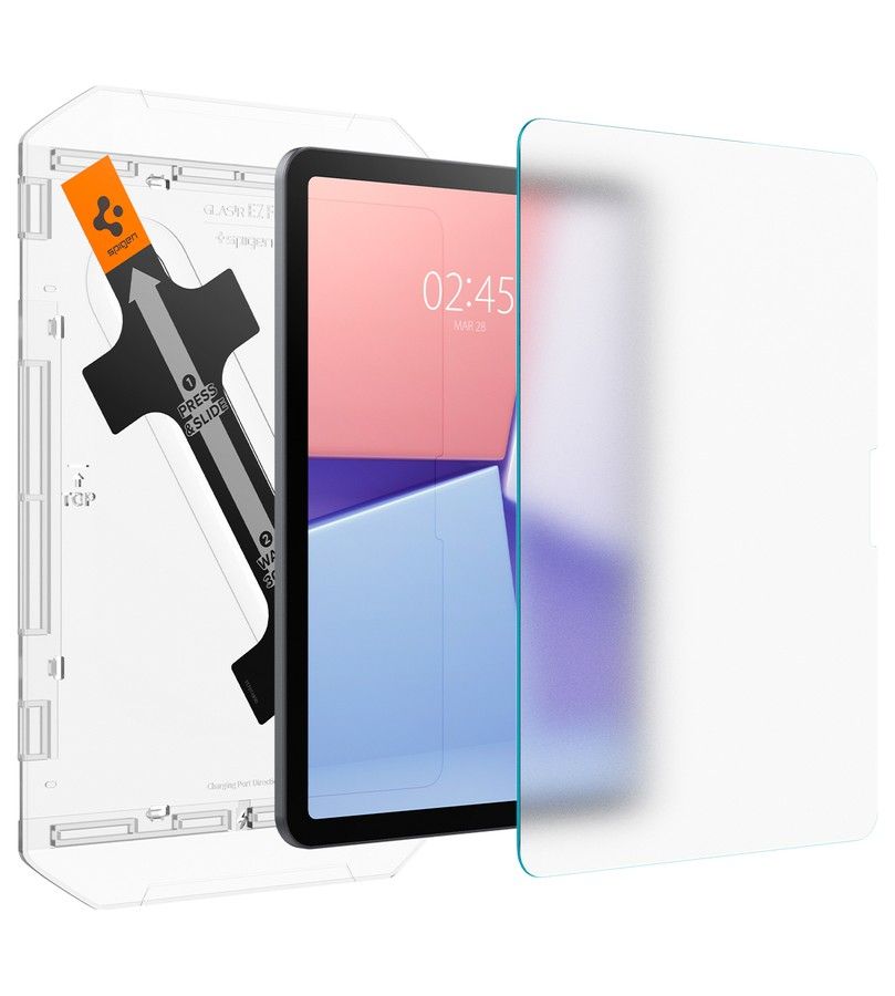 Матов Протектор за iPad Air 11 M4-M3-M2, Spigen Paper Touch EZ Fit Glass tR, Прозрачен (2)
