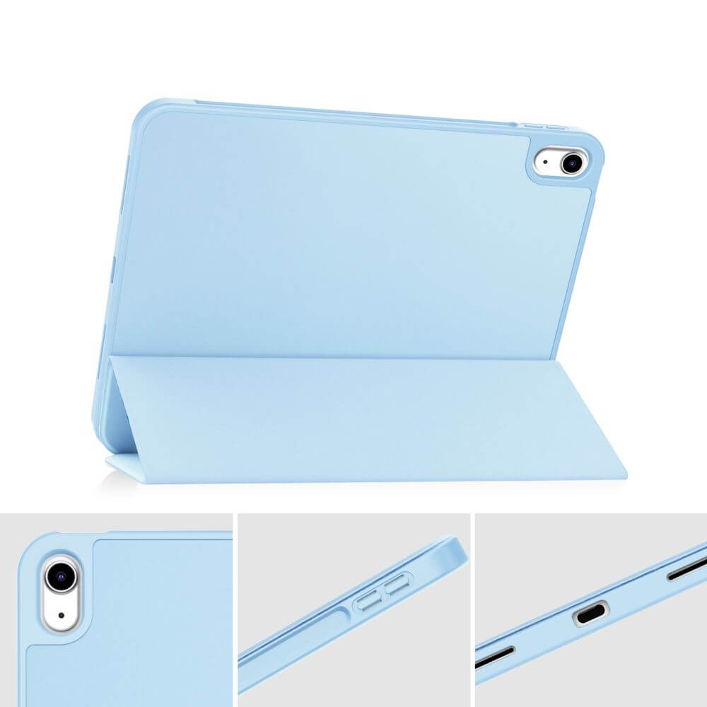 Защитен Калъф за Калъф за  iPad 11th 2025 A16/ 10th 2022, Tech-Protect Trifold Slim Pen Case, Син (5)