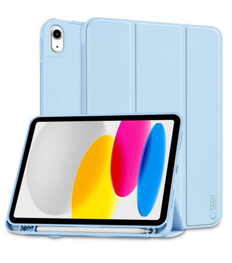 Защитен Калъф за Калъф за  iPad 11th 2025 A16/ 10th 2022, Tech-Protect Trifold Slim Pen Case, Син