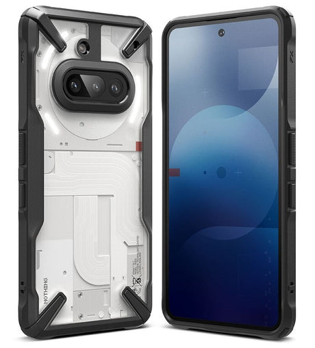 Противоударен Калъф за Nothing Phone 3A, Ringke Fusion X Case, Черен