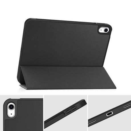 Защитен Калъф за Калъф за iPad 11th 2025 A16/ 10th 2022, Tech-Protect Trifold Slim Pen Case, Черен (5)