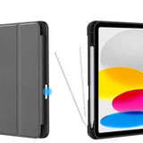 Защитен Калъф за Калъф за iPad 11th 2025 A16/ 10th 2022, Tech-Protect Trifold Slim Pen Case, Черен (6)