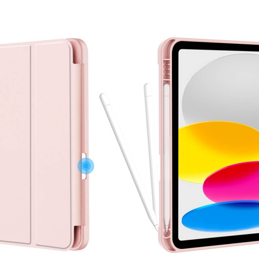 Защитен Калъф за Калъф за iPad 11th 2025 A16/ 10th 2022, Tech-Protect Trifold Slim Pen Case, Розов (6)