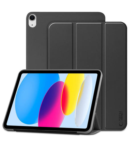 Защитен Калъф за Калъф за iPad 11th 2025 A16/ 10th 2022, Tech-Protect Trifold Slim Case, Черен